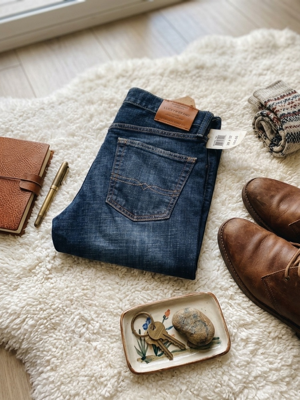 Lucky Brand Men’s Dark Wash Bootcut Jeans
